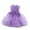 Purple, variant on Toddler Girl Dress Sleeveless Bowknot Mesh Princess Festival Christening Girls Boho Dresses,Size 12 Months-18 Months