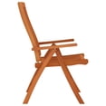 thumbnail image 5 of vidaXL Patio Folding Chairs Camping Garden Lawn Chair Solid Wood Eucalyptus, 5 of 5
