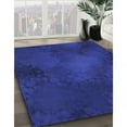 thumbnail image 3 of Ahgly Company Machine Washable Indoor Rectangle Transitional Cobalt Blue Area Rugs, 5' x 7', 3 of 7