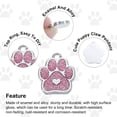 thumbnail image 4 of Cat Dog Paw Charm Footprint Paw Print Charm Alloy Enamel Pendants Pink for DIY Jewelry Making, Crafts, 10 Pack, 4 of 5