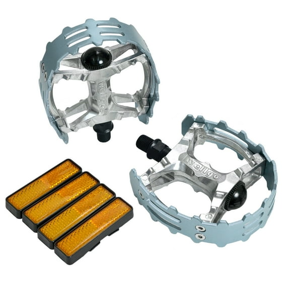 Wellgo Old school BMX MTB XC-II Bear Trap 1/2" Bicycle Pedals , Gray #WE2978