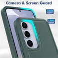 thumbnail image 3 of YEYKX Defender Case for Samsung Galaxy S25+ 5G 6.7'' Heavy Duty 1 in 1 Design Rugged Full Body Dustproof Shockproof Bumper Non-Slip Protective Cover,Green,For Galaxy S25+(5G), 3 of 5