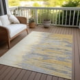 thumbnail image 6 of Addison Rugs Chantille Indoor/Outdoor Transitional Abstract Gold Washable Rectangle Rug, 3' x 5', 6 of 6