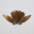 thumbnail image 3 of Three Light Brass Disk Shade Ceiling Flush Mount Pendant Light Fixture Mid Century Style Ceiling Chandelier Fixture, 3 of 7