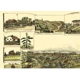 thumbnail image 4 of Historic Panoramic View - Auburn California - Lardner 1887 - Vintage Wall Art, 4 of 4