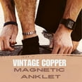 thumbnail image 5 of Wollet Copper Magnetic Ankle Bracelets Set for Men,Copper Anklet Ring Jewelry Gift, 5 of 8