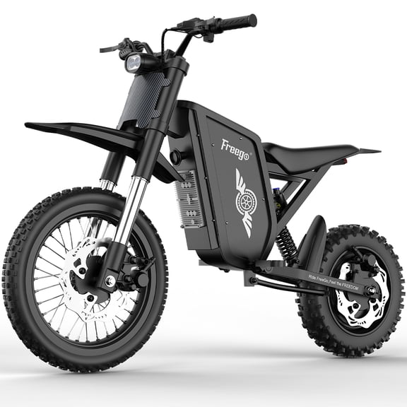 Freego X0 Electric Dirt Bike for Adults & Teens,3600W(Peak),60V 23Ah Battery,40 MPH,Hydraulic Disc Brakes,14"/10" Off-Road Tires,UL2849 Certified