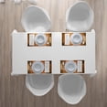 thumbnail image 4 of Ambesonne Wooden Print Place Mats Set of 4, Lodge Wall Planks, Standard Size, Burnt Orange Orange, 4 of 4
