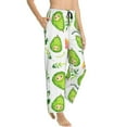 thumbnail image 2 of Junzan Kawaii Avocado Women'S Pajama Pants Drawstring Comfy Sleep Bottoms With Pockets, 2 of 9