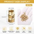 thumbnail image 2 of Uxcell Heat Set Threaded Inserts, 28 Pcs M5 x 12mm L x 7mm OD Pure Brass Metric Knurled Nuts Female Threaded Inserts Embedment Nut for 3D Printing Components and Plastic Materials, 2 of 7