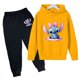 thumbnail image 1 of Conjuntos de sudadera de Stitch Disney para niños, sudaderas y pantalones cálidos de moda, traje de 2 piezas, ropa de exterior de moda, regalos de cumpleaños y Navidad, 1 of 5