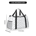 thumbnail image 3 of Fotbe Cute Shark Bolsa de Viaje con Estampado, Bolsa de Fin de Semana para Mujer con Compartimento para Zapatos, Bolsa de Gimnasio con Bolsillo Húmedo, 3 of 7