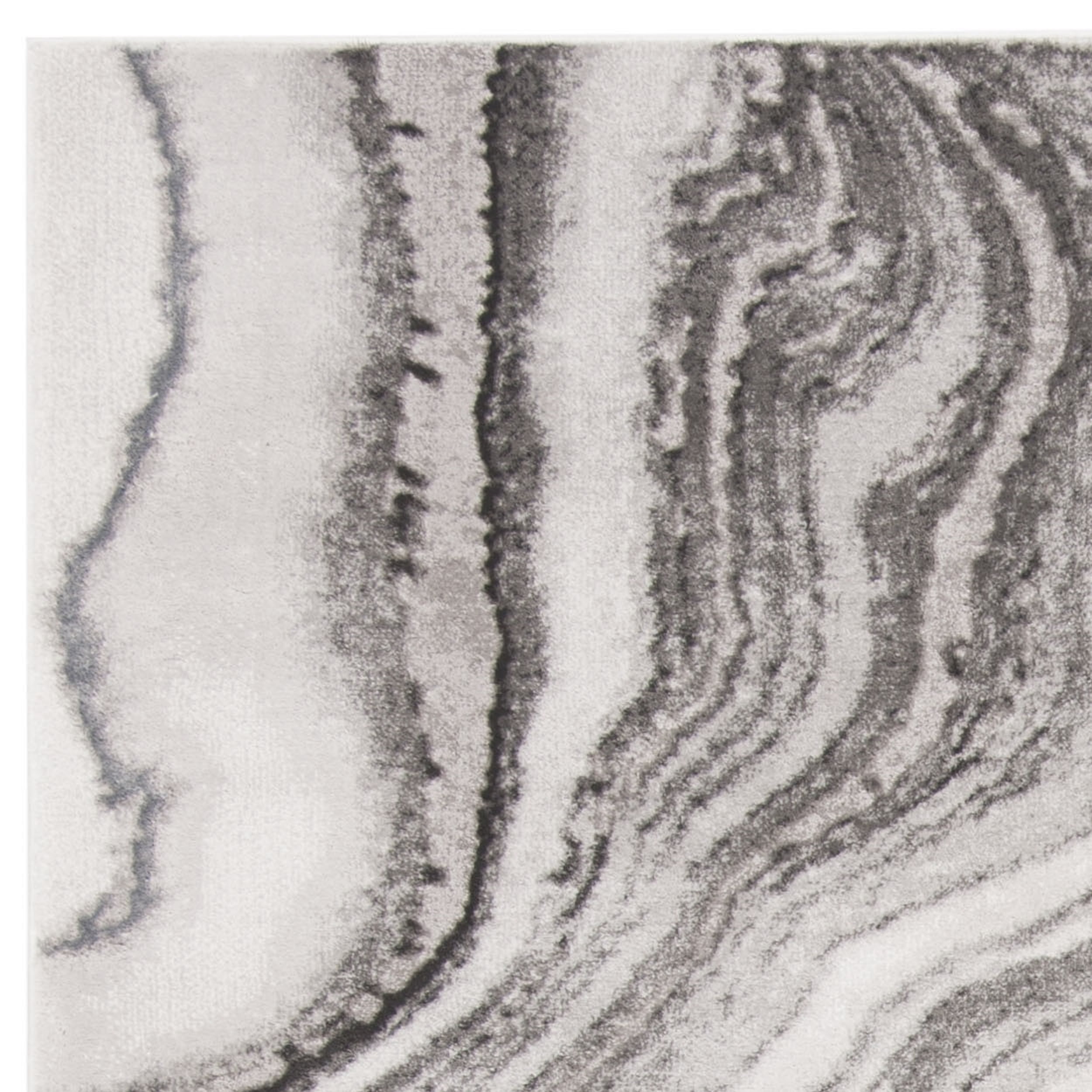 SAFAVIEH Craft Angjelko Abstract Area Rug, Grey/Silver, 6'7" x 6'7" Square
