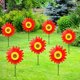 thumbnail image 4 of pstuiky Molino de viento de girasol para decoración de jardín exterior bidireccional de 36 cm, 4 of 7