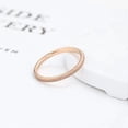 thumbnail image 3 of 2mm 4mm 6mm Tungsten Wedding Bands Ring for Women Men Rose Gold/Silver/Gold/Black Polished Slim Engagement Promise Rings Comfort Fit Size 4-13, 3 of 5