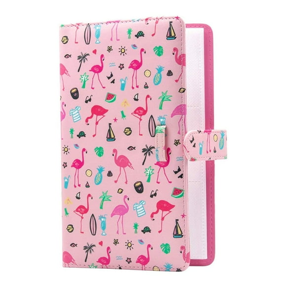 DEBGFS 96 Pockets Mini Polaroid Photo Album for Fujifilm Instax Mini Film (Pink),Gold