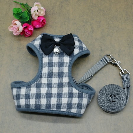 Sit Harness - Dog Harness Leash Set Pet Cat Vest Harness with Bowknot for Small Puppy Dogs Chihuahua Yorkies Pug