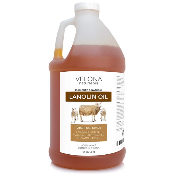 Lanolin Oil USP Grade by Velona 64 oz 100 Pure and Natural Carrier