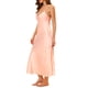thumbnail image 4 of INSPIRAR CHIC Vestidos de Noche Largos de Satén para Mujeres con Escote en V, Quimono Suave, Vestido de Pijama, Vestido de Noche XL Rosa, 4 of 6
