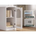 thumbnail image 5 of Semiocthome Vanity Table with LED Lights, Adjustable Mirror, and Vanity Stool, Modern, White, 5 of 10
