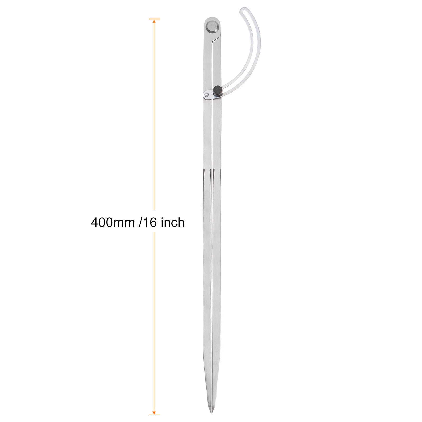Uxcell Wing Divider Compass 16 Inch 400mm Adjustable Lockable Compass for Geometry Drawing