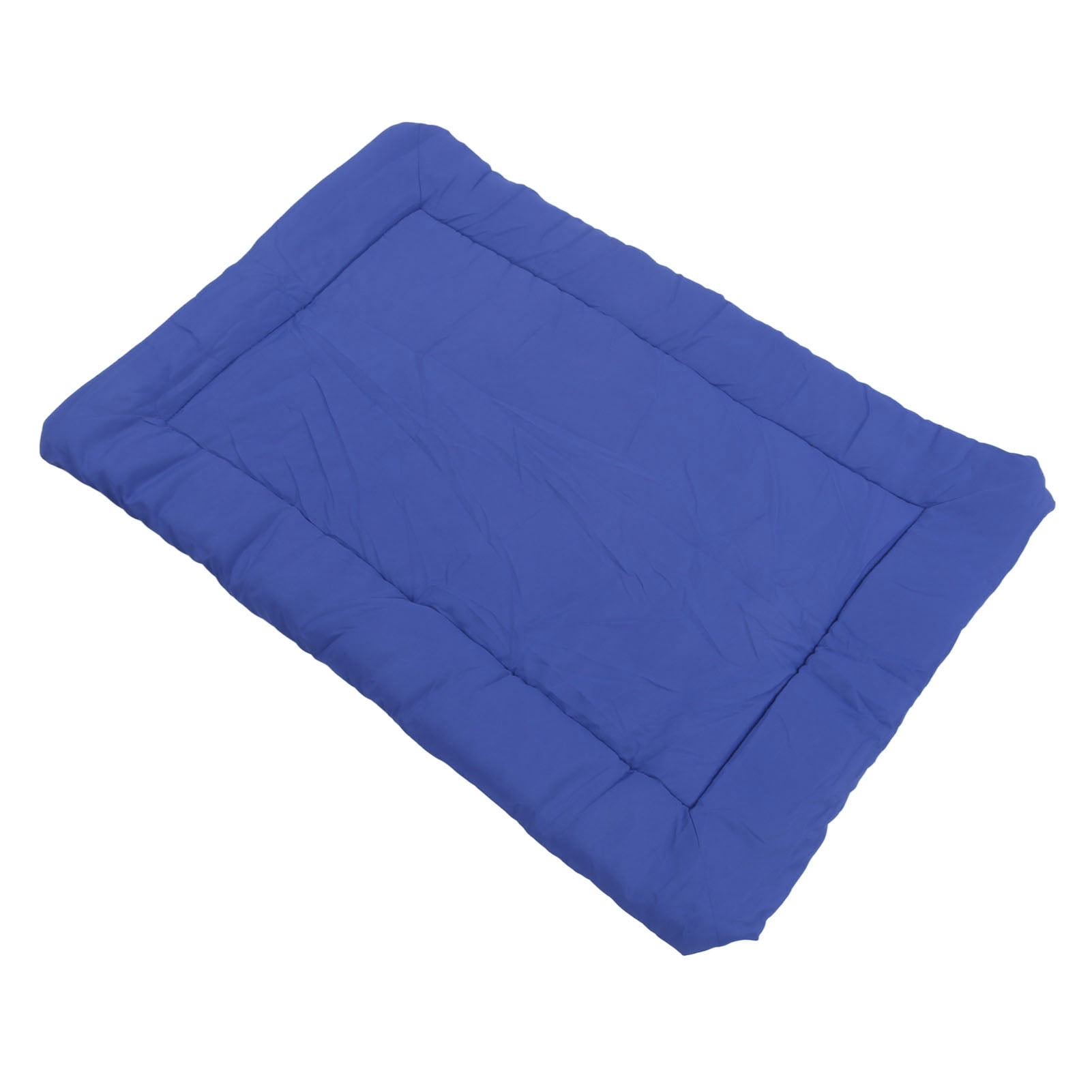 BOKYAN Portable Dog Bed Waterproof Foldable All Season Outdoor Dog Mat for Travel Car Camping Blue (14.2 inches / 36 cm) Durable Polyester Resting Cushion