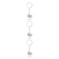 thumbnail image 1 of Youkk Teacher Keychains Bulk Heart-shape Key Chain with Smooth Stainless Steel Durable Rust Protection Charms Pendants D1270-1 3Set, 1 of 6