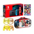 thumbnail image 1 of Nintendo Switch Mario Kart 8 Deluxe Bundle: Red and Blue Joy-Con Improved Battery Life 32GB Console, Joy-Con Grip Set of 4, Mario Kart 8 Deluxe Game Disc and Travel Case Nintendo HADSKEAAA, 1 of 2