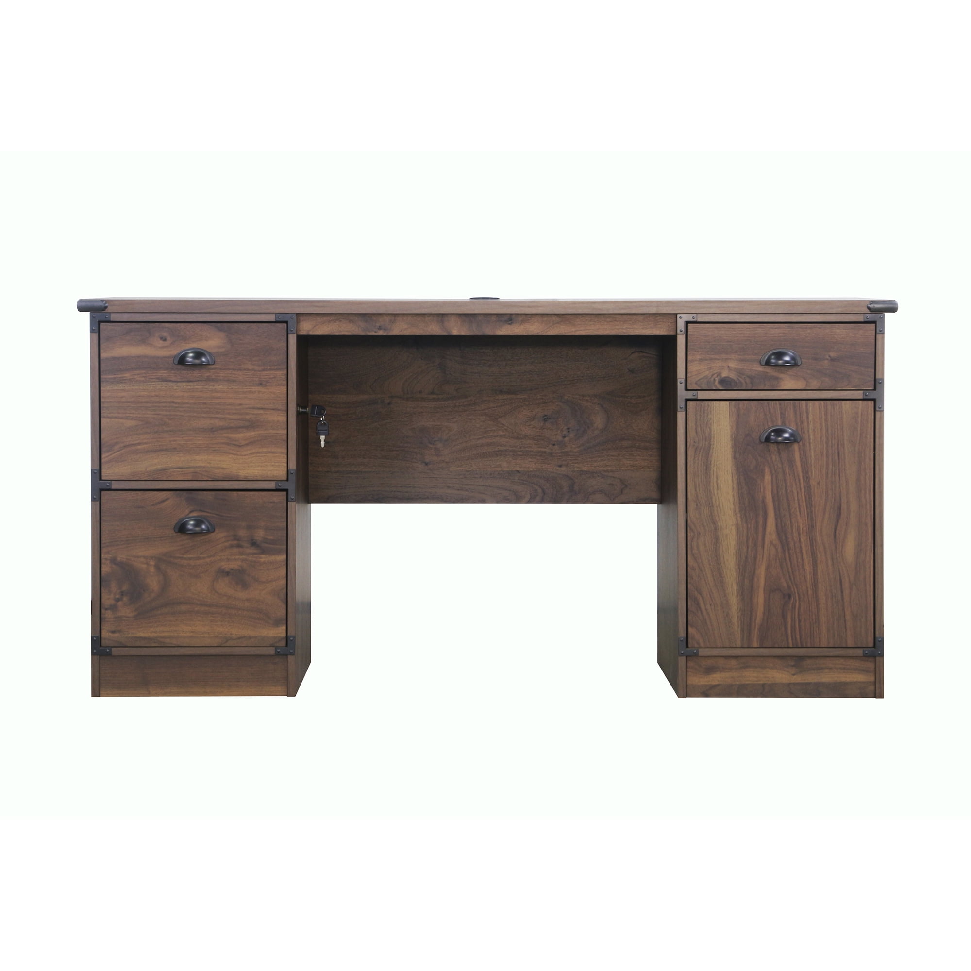 Saint Birch Brunei Wood Executive Desks Dark Walnut
