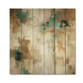 thumbnail image 3 of Designart "Daydreams with a Touch of Gold III" Minimalism Print on Natural Pine Wood, 3 of 5