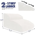 thumbnail image 2 of High Density Extended Foam Dog Ramp&Steps 2 Tiers, Non-Slip Dog Stairs, Soft Foam Pet Ladder with Waterproof Cover, 2 of 4