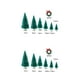 thumbnail image 3 of Toystoory 8-48 piezas Navidad pequeño pino Mini árbol Sisal botella cepillo nieve escarcha árbol falso Type5 NO5, 3 of 6
