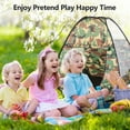 thumbnail image 5 of SUPER JOY Pop Up Play Tent Collapsible Army Indoor Outdoor Camouflage Playhouse Hunting Toy Birthday Christmas Gift for Kids, 5 of 7