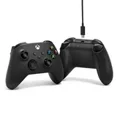 thumbnail image 3 of Pre-Owned Microsoft Xbox Core Wireless Controller + USB-C Cable – Carbon Black, 3 of 5