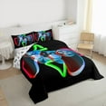 thumbnail image 3 of Manfei 3D Colorful Gamepad Full Size Comforter Sets,Modern Gamer Bedding Comforter Set,Kids Video Game Bedding Sets,Ultra Soft Home Decor Reversible,3-Piece, 3 of 8