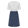 thumbnail image 4 of Tranfacy Robe de Maternité à Manches Courtes pour Femmes, Robe de Maternité Grande Taille, Chemise de Nuit de Maternité d'Allaitement à Manches Courtes à Col Rond avec Soutien-Gorge Intégré Tenue de Nuit pour Post-Partum, 4 of 4