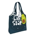 thumbnail image 2 of Wukai Avocado in Space1 Sturdy and Stylish Reusable Canvas Tote Bag: Eco-Friendly, Heavy-Duty Grocery Shopping Bag with Reinforced Handles, 2 of 7
