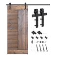 thumbnail image 5 of Essencaliy 36in x84in Solid Wood Barn Door, Made-in-USA Farmhouse Interior Sliding Barn Door With 6.25ft Barndoor Hardware Kit (DIY), 5 of 5