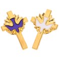 thumbnail image 3 of 2Pcs Lapel Jewelry For Men Cross Lapel Pin Zinc Alloy Elegant Design Accessories, 3 of 8