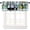 Camp-3, variant on Misty Forest Valance Curtain, Rustic Farmhouse Pine Tree Landscape Country Woodland Deer Print Blackout Short Window Drape for Kitchen Living Room Bedroom, 54x18inch