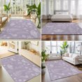 thumbnail image 4 of 5'x7' Area Rugs, Purple Butterfly Botanical Indoor Outdoor Area Rug for Living Room Bedroom, Summer Plants Line Art Washable Bathroom Rugs Kitchen Floor Carpet Mats Home Decor Aesthetic, 4 of 8
