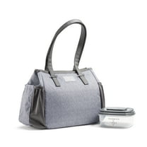Fit & Fresh Lunch Bag For Women, Copley Lunch Kit, Gray Tweed