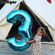 thumbnail image 2 of Tamaño gigante 40 y 42 pulgadas Azul / Rosa Número grande Globos de aluminio 0-9 Cumpleaños Boda Compromiso Fiesta Decoración Globos Niños Suministros de bolas Tan Jianjun  unisex, 2 of 2