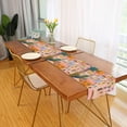 thumbnail image 2 of Yayeee Table Runner 70 inches Long Home Kitchen Dinning Party Decoration, Orange Cityscape Painting, 2 of 7
