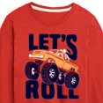 thumbnail image 3 of Instant Message - Transportation - Monster Truck Let's Roll - Toddler & Youth Long Sleeve Graphic T-Shirt, 3 of 6