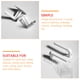 thumbnail image 2 of 10 ganchos de plástico ABS para baño, resistentes y adhesivos, para pared., 2 of 6