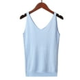 thumbnail image 2 of Mrat Sleeveless Tank Ladies Summer Printed Sleeveless Round Neck Tank Tops Round Neck Tank Tops Athletic Tank Tops for Women S-261 Sky Blue One Size, 2 of 5