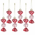 thumbnail image 1 of Cateissary 6 pack/lote elementos esenciales de Navidad decoraciones para árboles de Navidad colgante de caramelo inastillable para fiestas Kits de decoración para fiestas, 1 of 6