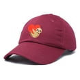 thumbnail image 4 of DALIX Heart Cute Sloth Hat Womens Embroidered Baseball Cap in Maroon, 4 of 6
