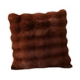 thumbnail image 3 of Funda de cojín de felpa, funda de almohada compacta multiusos, 43 x 43 cm, funda de almohada para sofá, sala de estar, decoración del hogar Marrón, 3 of 8